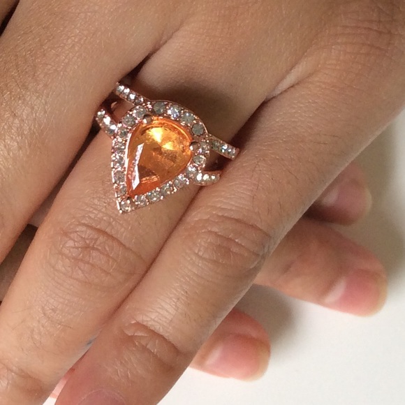 🌺Rose Gold Morganite ring set - Picture 1 of 7